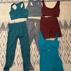 Teal and Gray Women's Activewear Set